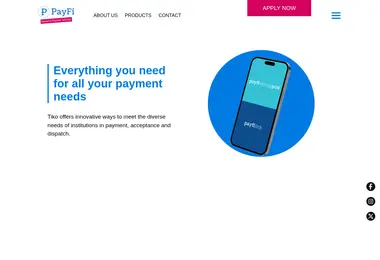 Screenshot of payfi.ge