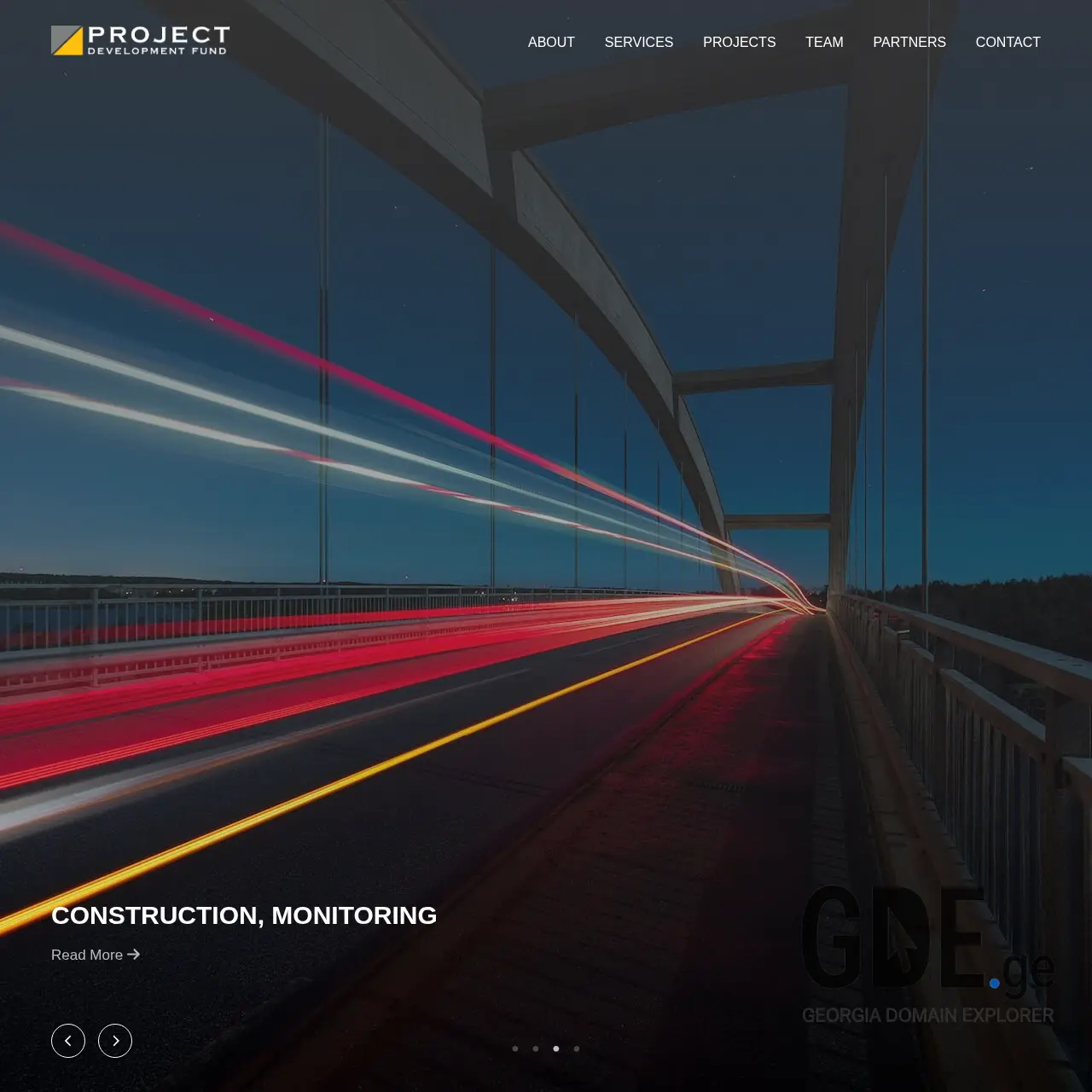Screenshot of the site pdfund.ge at 2025-12-11