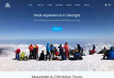 Screenshot of peakgeorgia.ge
