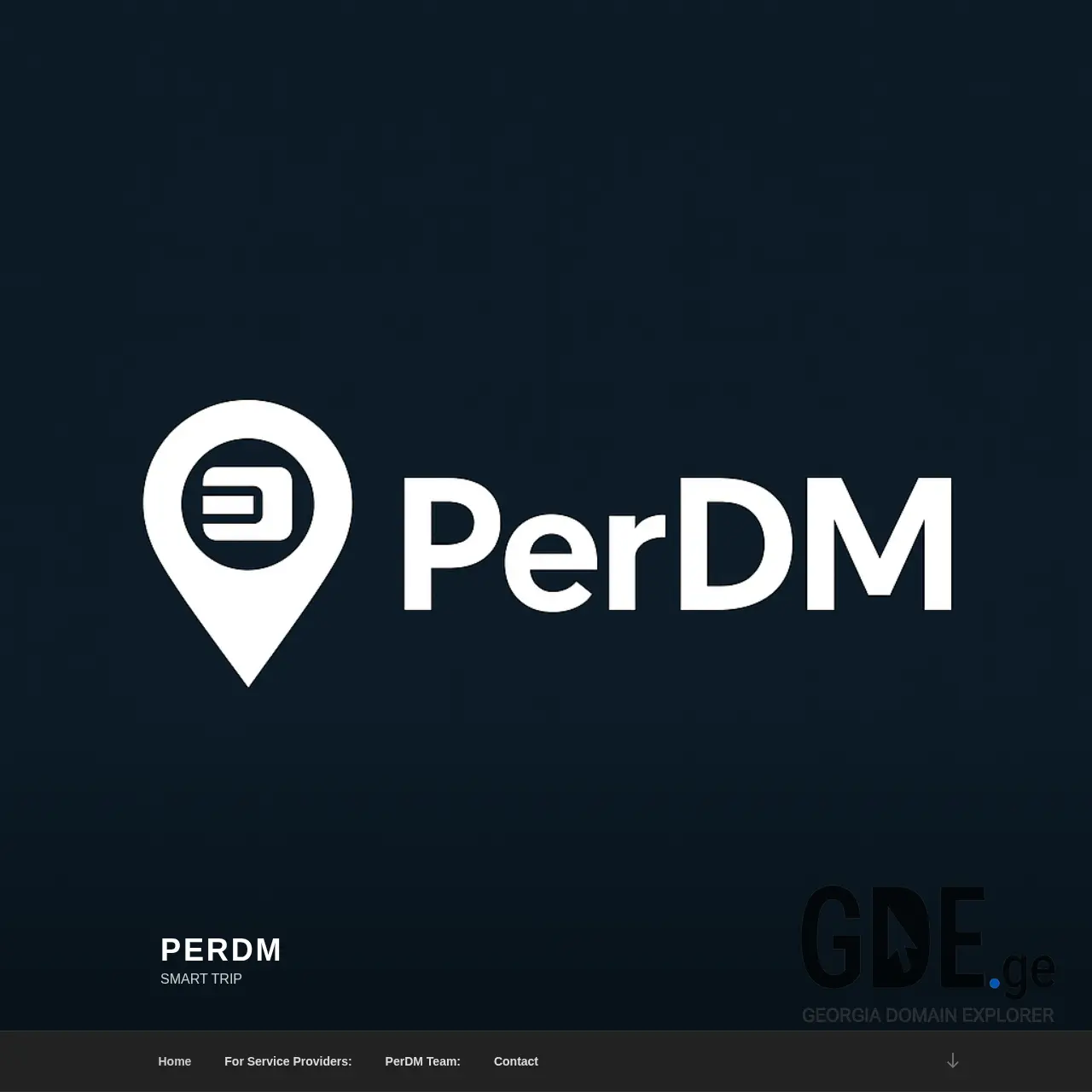 Screenshot of the site perdm.ge at 2025-12-14