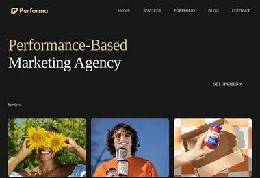 Screenshot of performa.ge