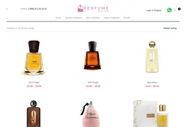 Screenshot of perfumepoint.ge