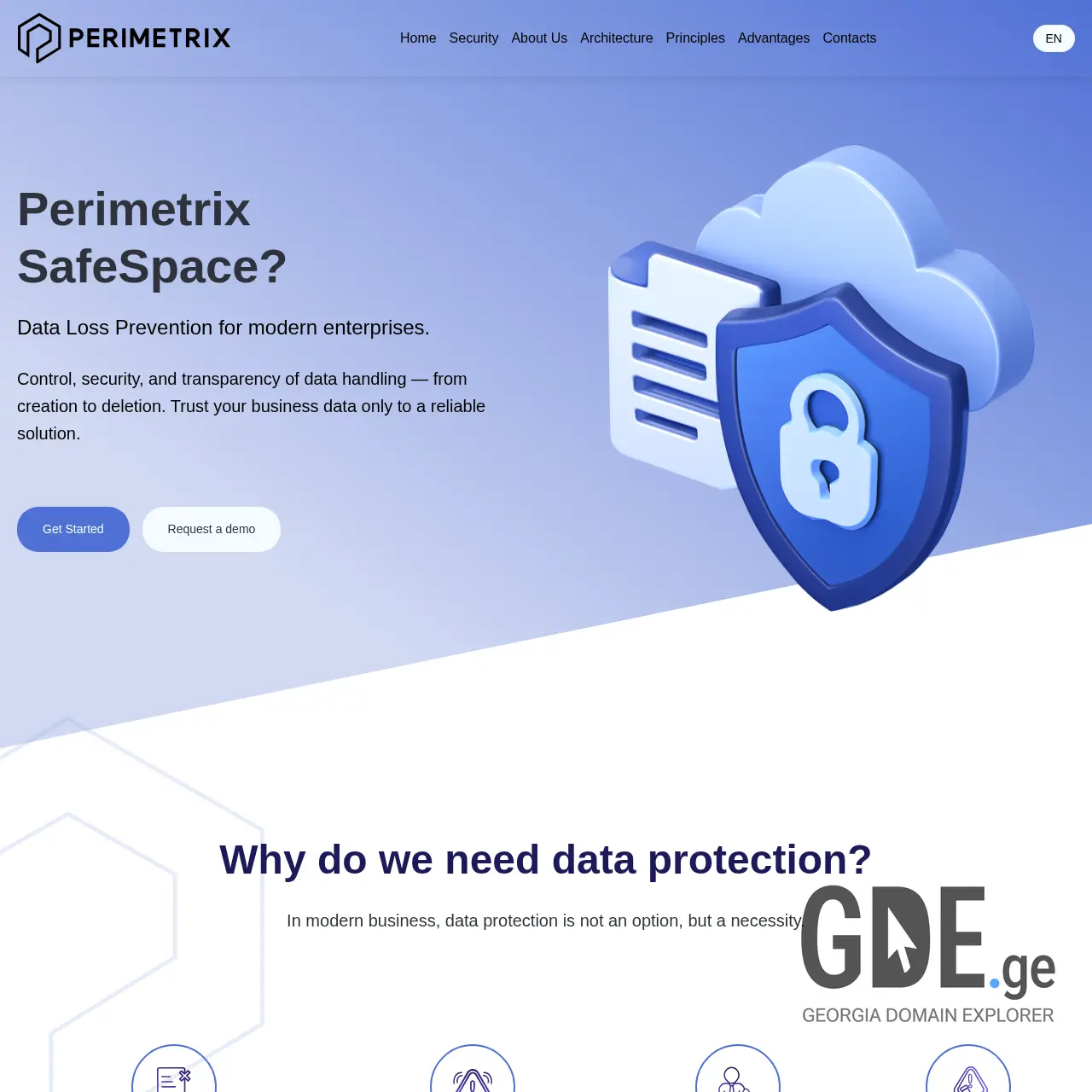 Screenshot of the site perimetrix.ge at 2025-12-11
