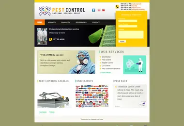 Screenshot of pestcontrol.ge