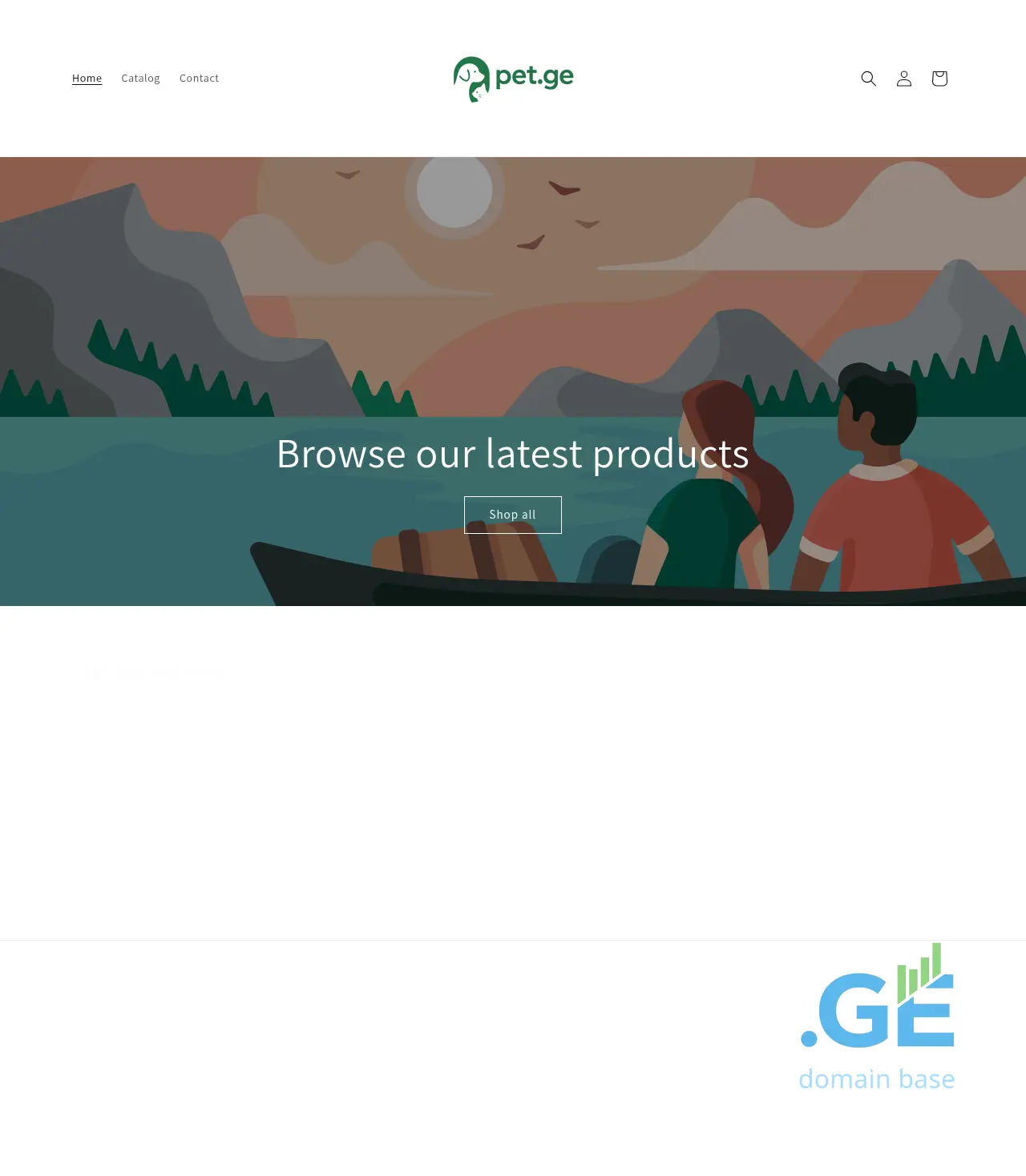 Screenshot of the site pet.ge