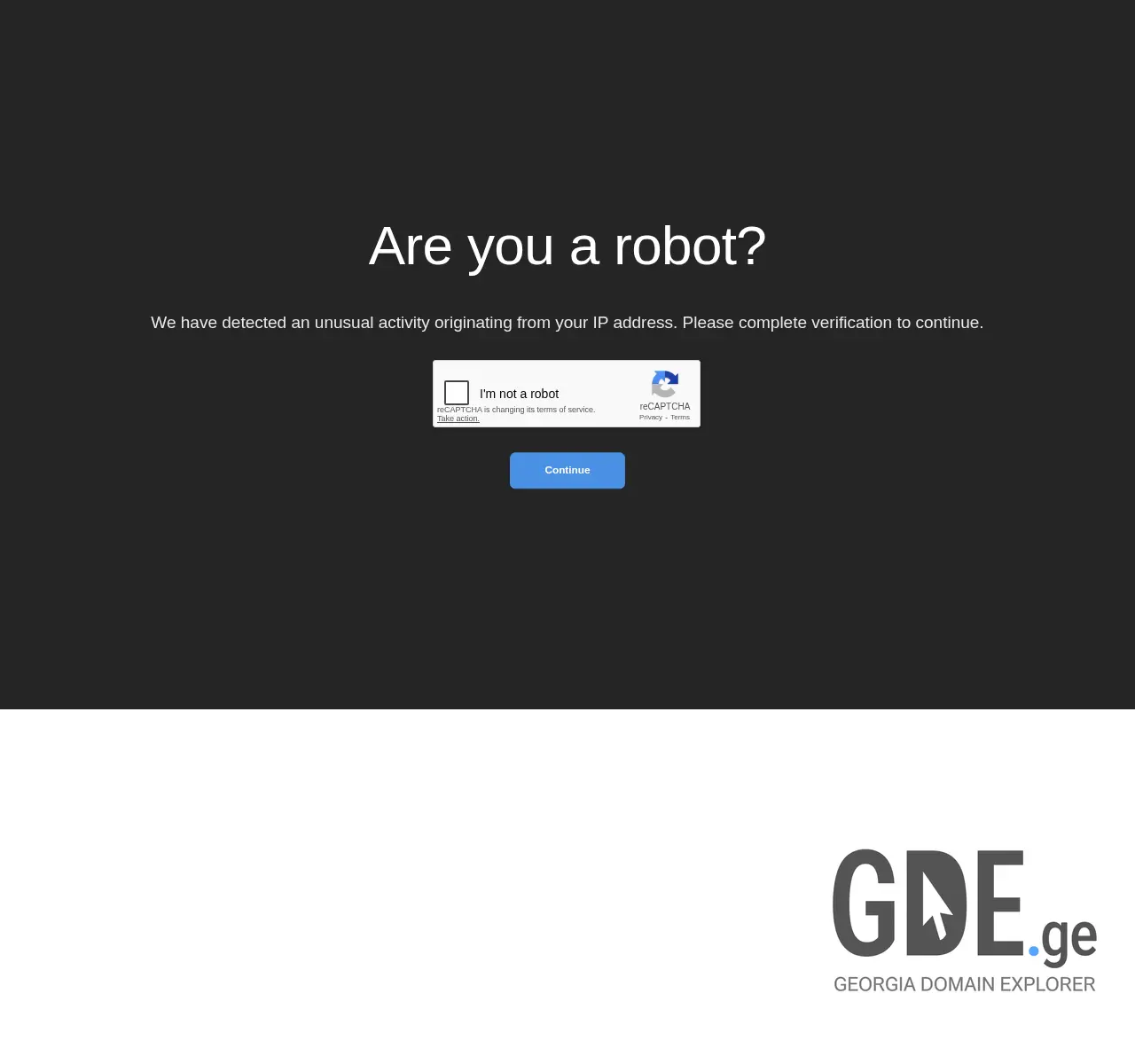 Screenshot of the site petcard.ge at 2025-11-26