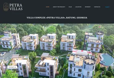 Screenshot of petravillas.ge