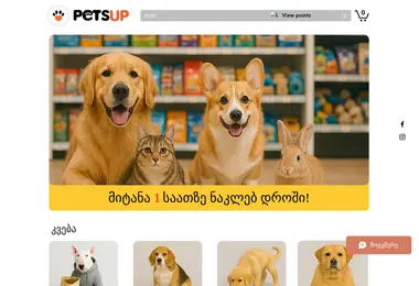 Screenshot of petsup.ge