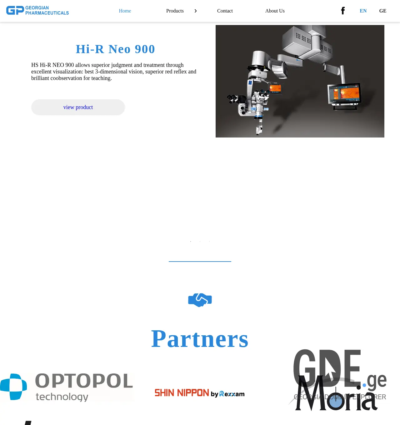 Screenshot of the site pharmaceuticals.ge at 2025-12-02