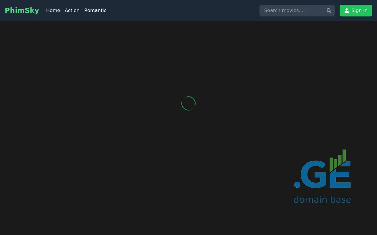 Screenshot of the site phim.ge