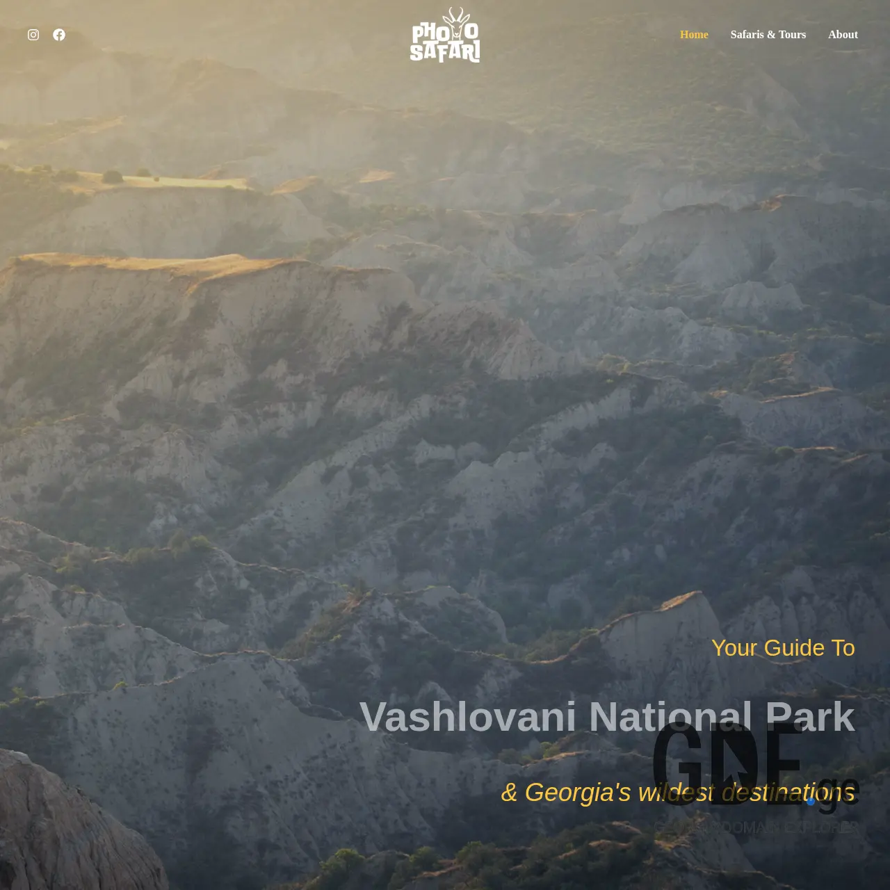 Screenshot of the site photosafari.ge at 2025-12-15