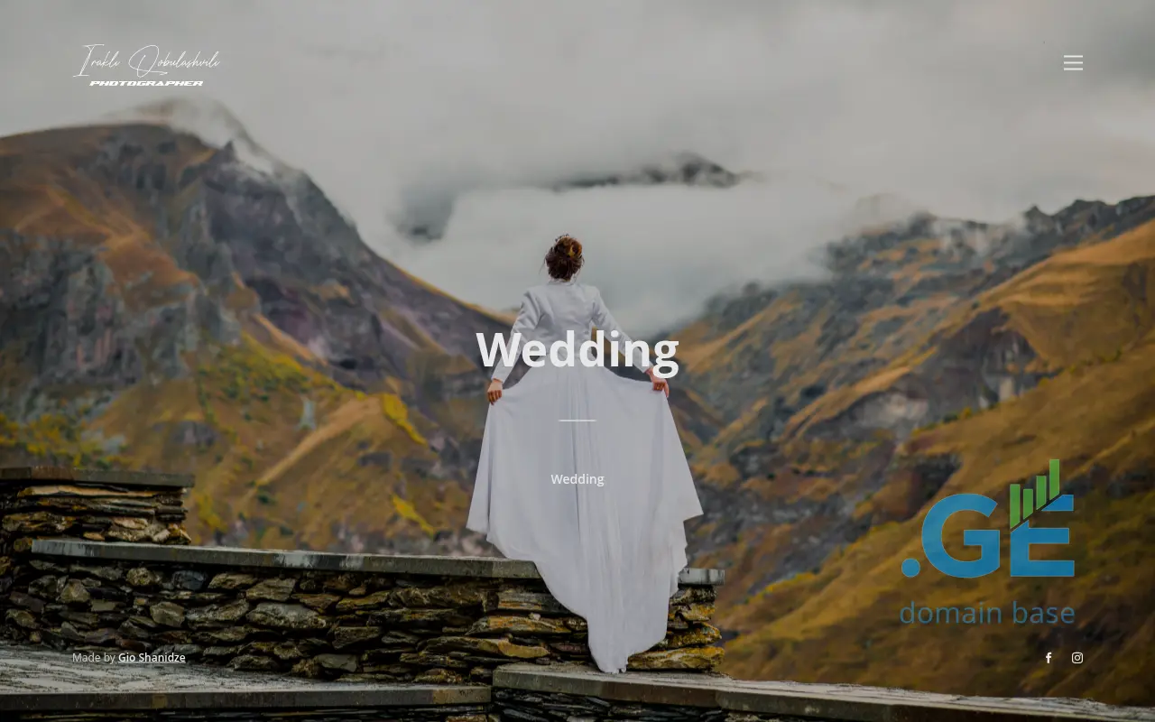 Screenshot of the site photospace.ge
