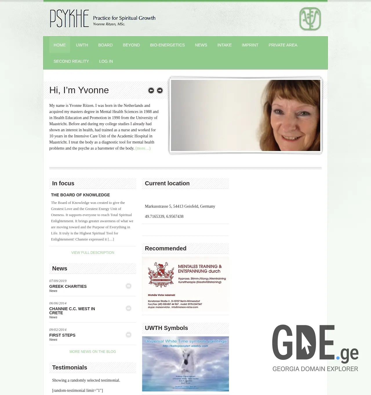 Screenshot of the site phud.ge at 2025-12-03