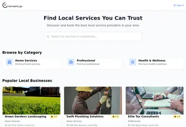 Screenshot of pie.ge