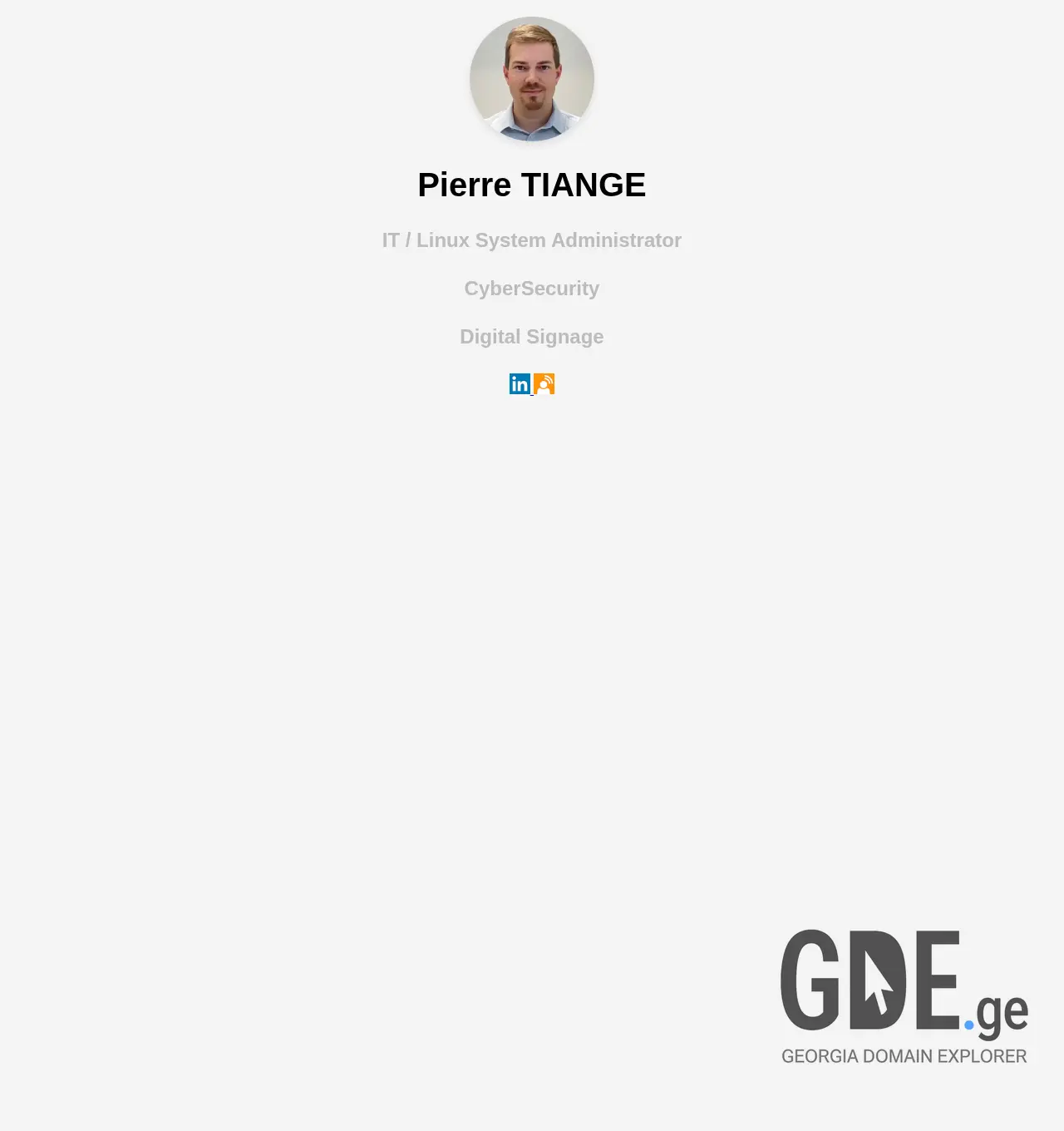 Screenshot of the site pierretian.ge at 2025-12-02