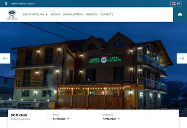 pinechalets.ge-ის ეკრანის სურათი