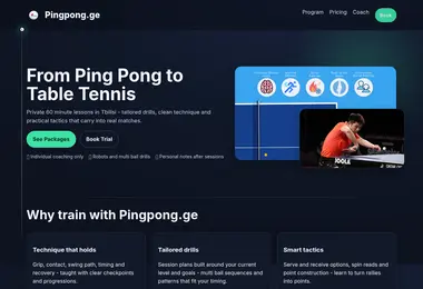 Screenshot of pingpong.ge