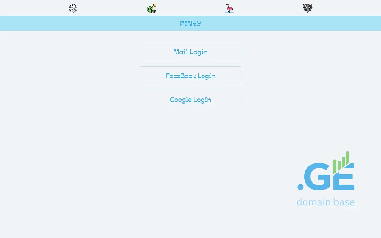 Screenshot of the site pinky.ge
