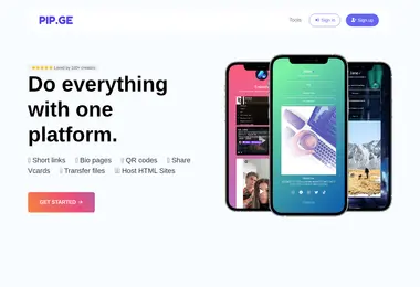 pip.ge-ის ეკრანის სურათი