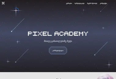 pixelacademy.ge-ის ეკრანის სურათი