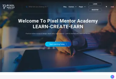 Screenshot of pixelmentor.ge