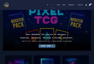 pixeltcg.ge-ის ეკრანის სურათი
