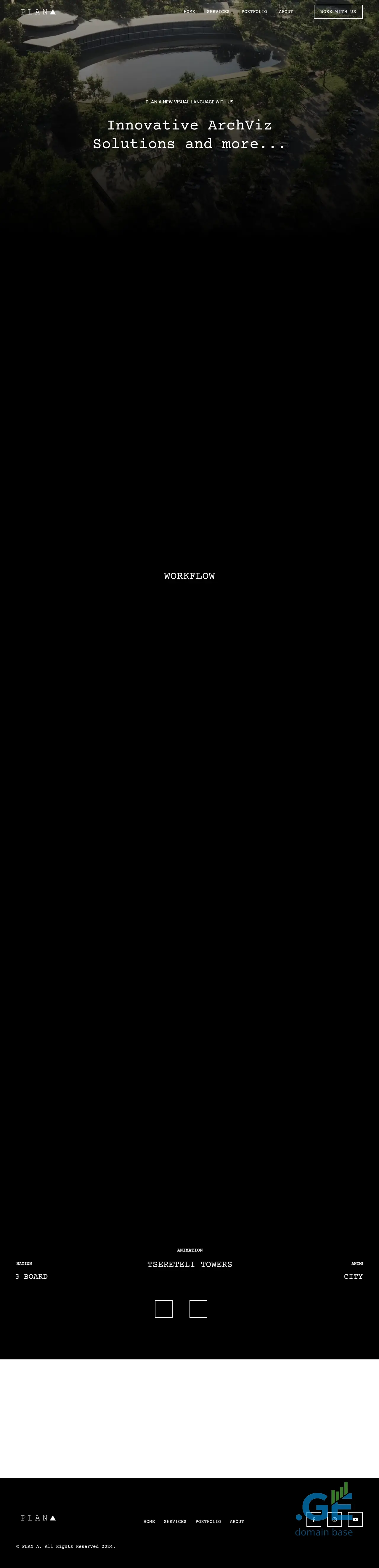 Screenshot of the site plana.ge