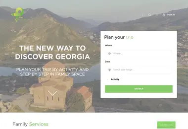 Screenshot of planmytrip.ge