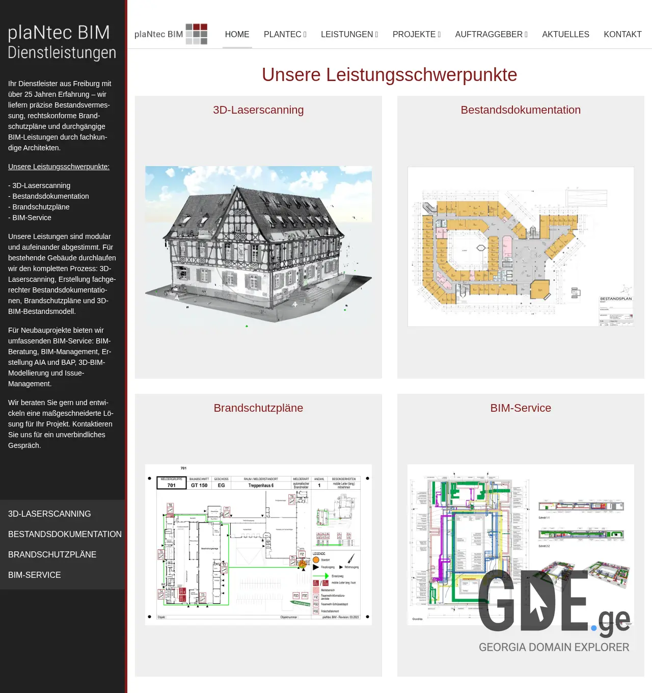 Screenshot of the site plantec-georgia.ge at 2025-12-03