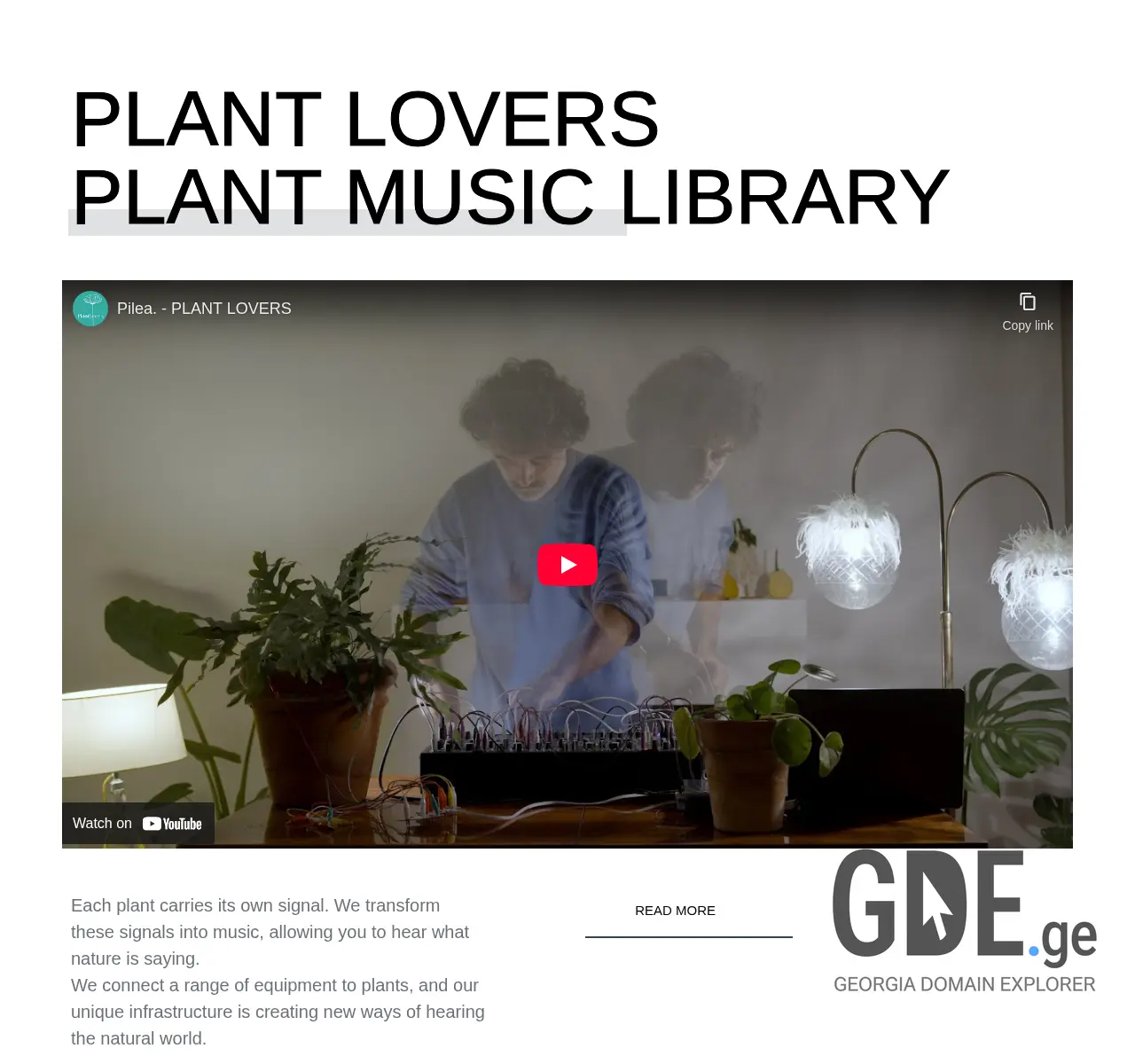 Screenshot of the site plantslover.ge at 2025-11-24