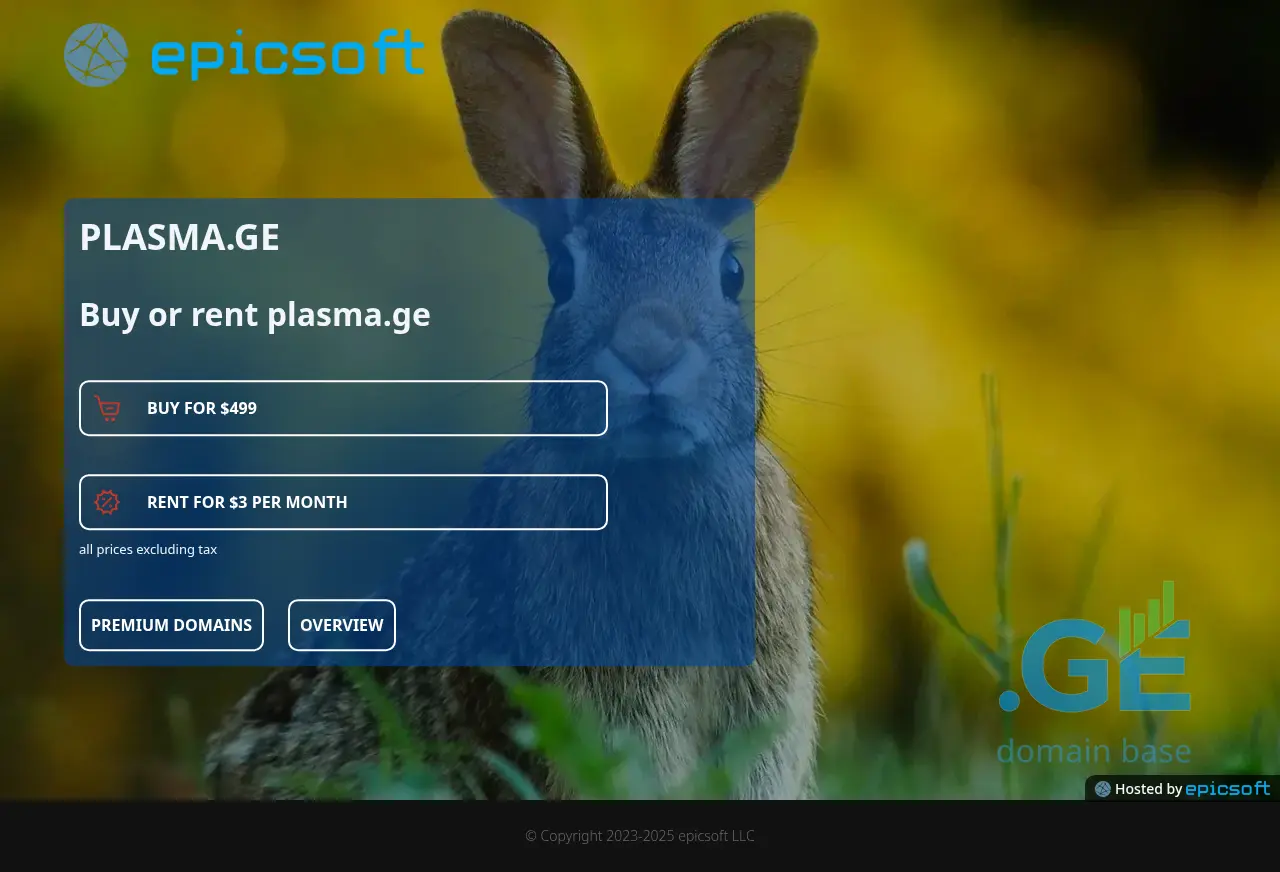 Screenshot of the site plasma.ge at 2025-09-08