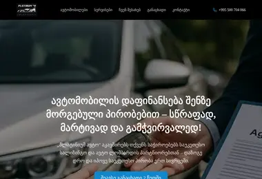 Screenshot of platinumauto.ge