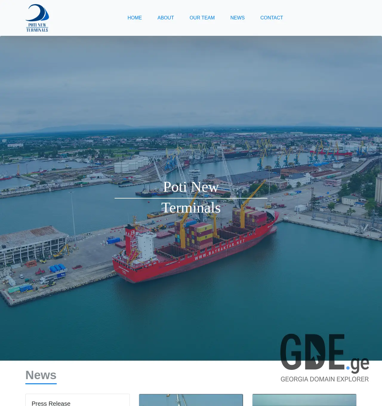 Screenshot of the site pnt.ge at 2025-11-29