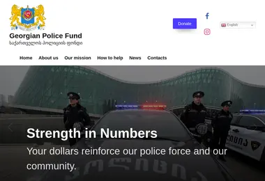 Screenshot of policefund.ge