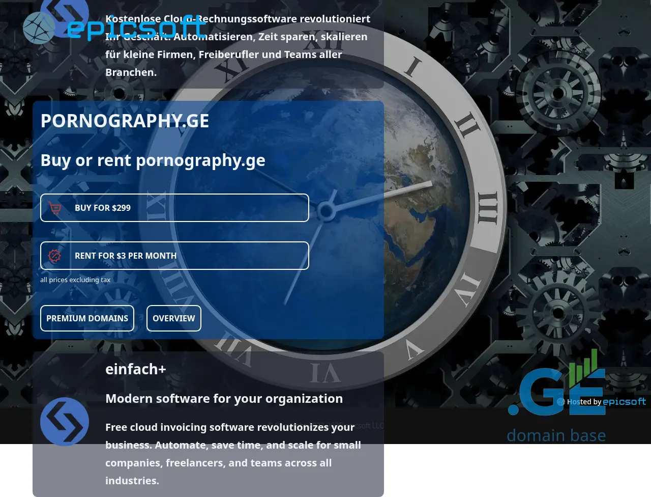 Screenshot of the site pornography.ge