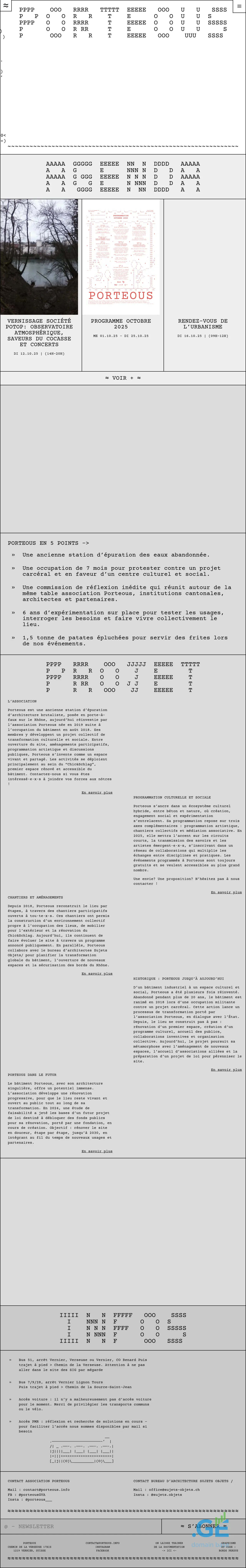 Screenshot of the site porteous.ge