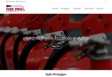 Screenshot of pozhmaster.ge