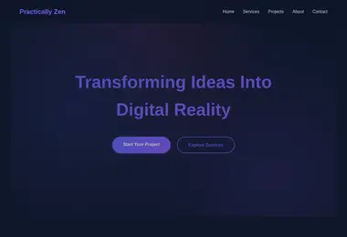 Screenshot of practicallyzen.ge