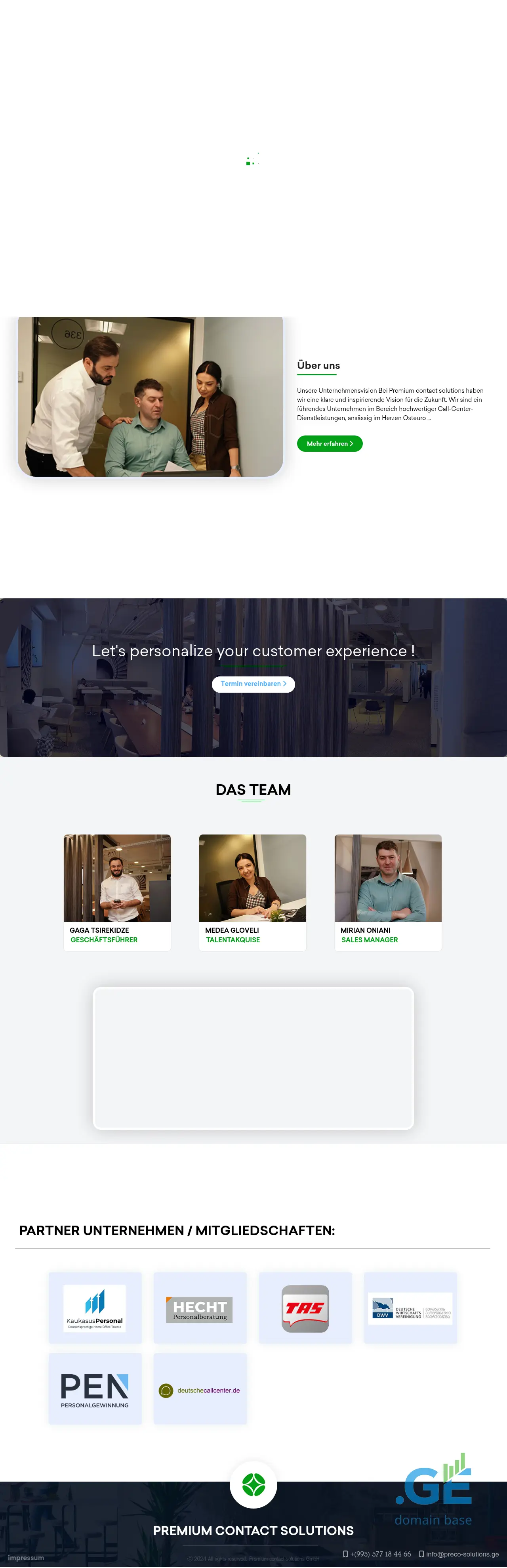 Screenshot of the site preco-solutions.ge