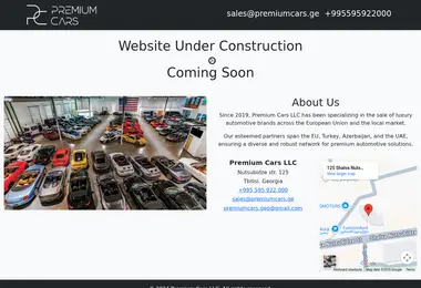 Screenshot of premiumcars.ge