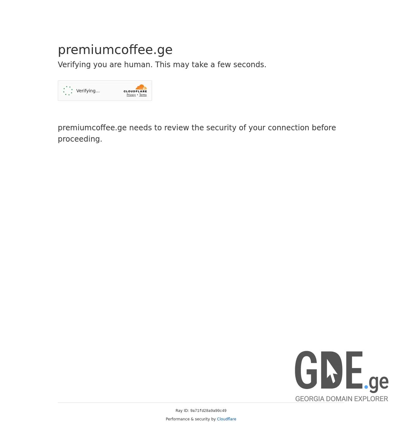 Screenshot of the site premiumcoffee.ge at 2025-12-01