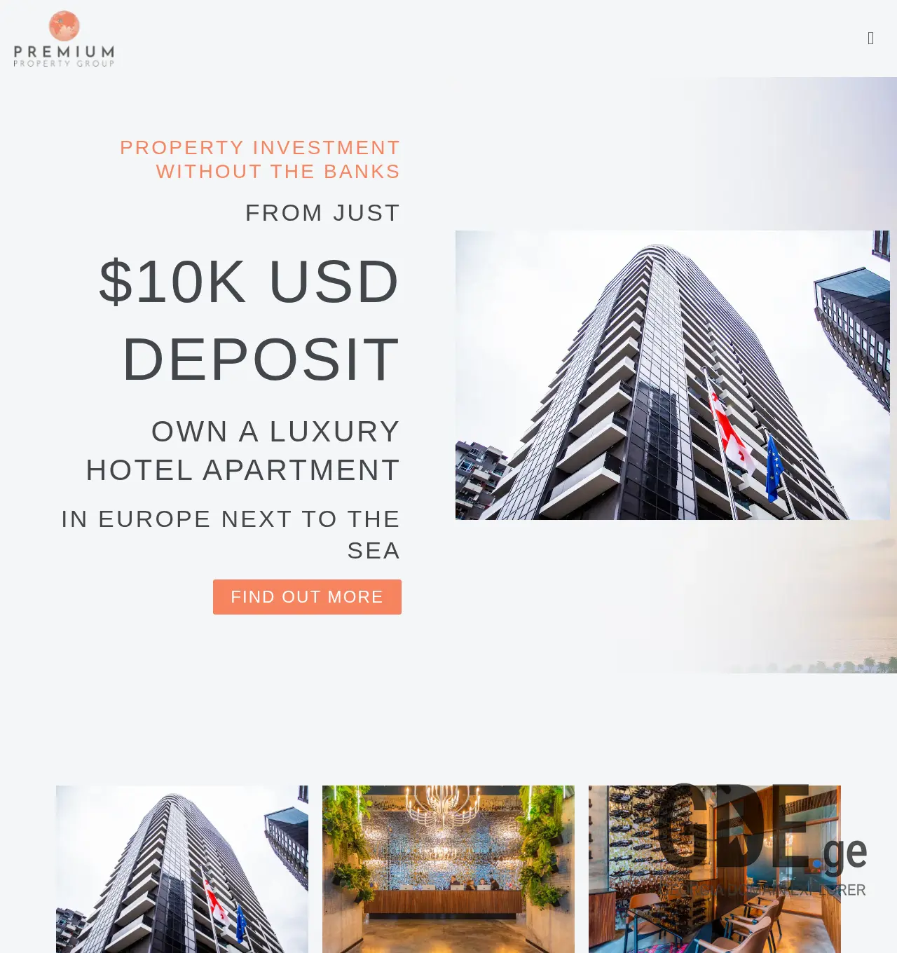 Screenshot of the site premiumpropertygroup.ge at 2025-12-03