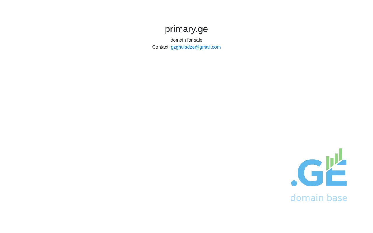 Screenshot of the site primary.ge