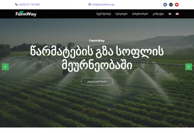 Screenshot of primefarms.ge