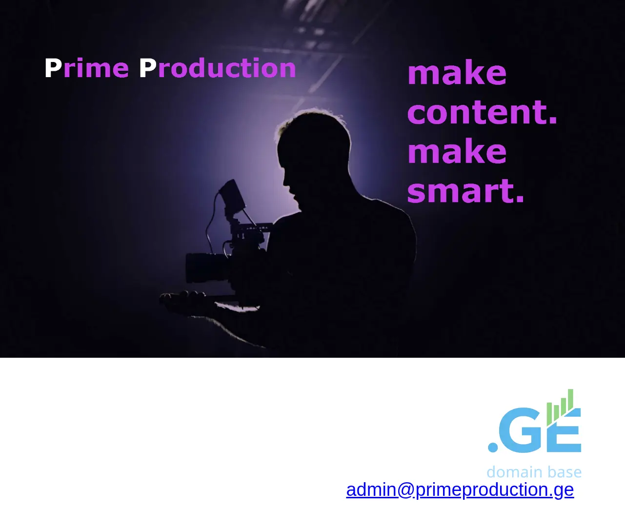 Screenshot of the site primeproduction.ge