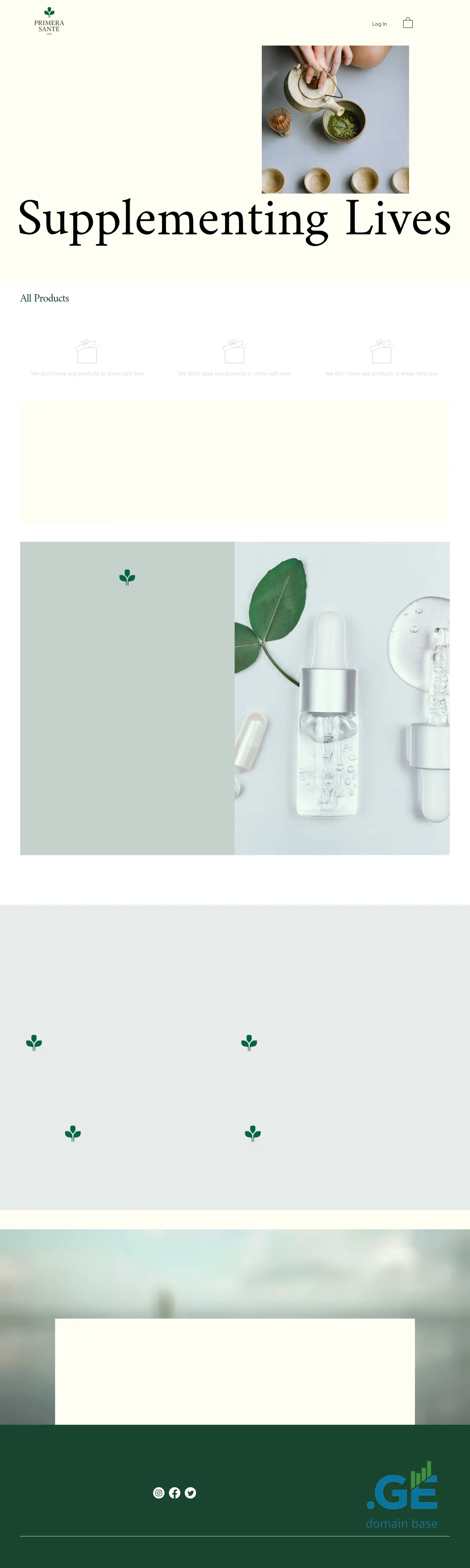 Screenshot of the site primerasante.ge