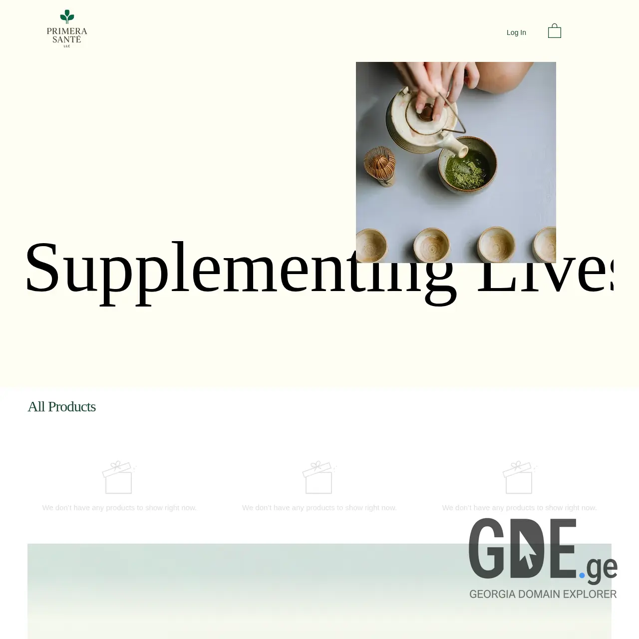 Screenshot of the site primerasante.ge at 2025-12-11