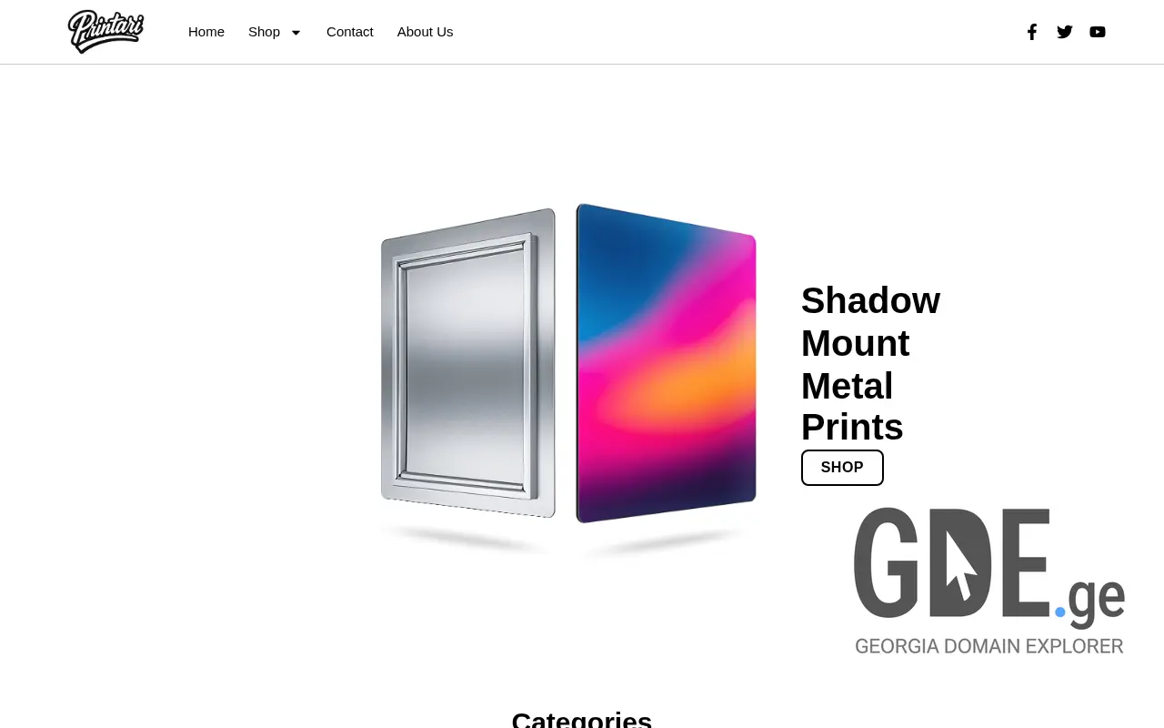 Screenshot of the site printari.ge at 2025-11-29