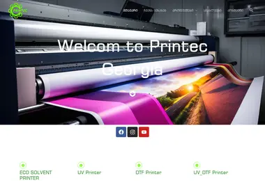 Screenshot of printec.ge