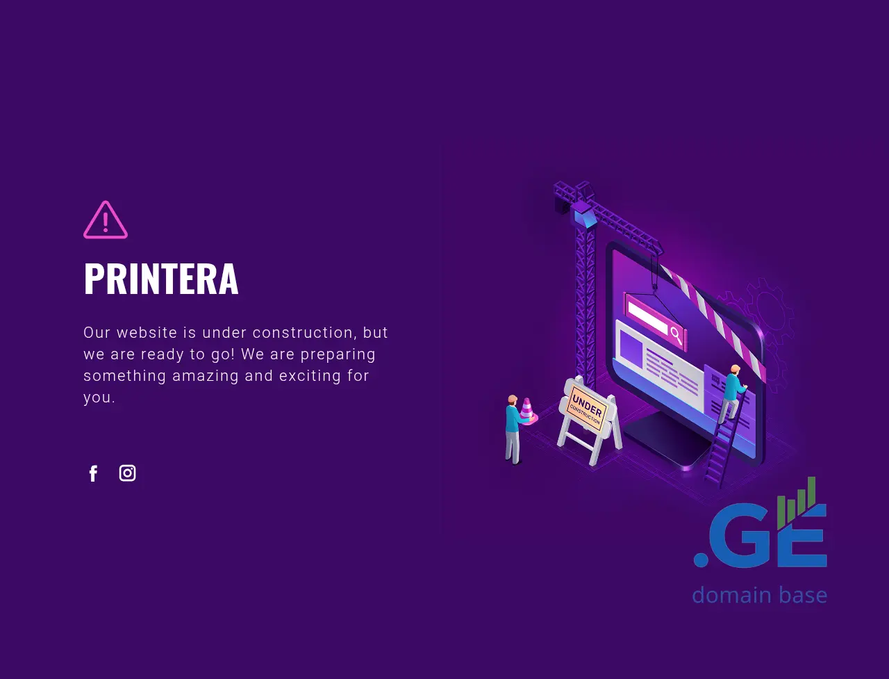 Screenshot of the site printera.ge
